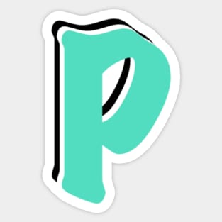 Letter P Sticker